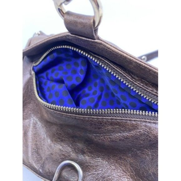 Rebecca Minkoff Unique Front Clasp Dual Compartment Brown Leather Should… - Picture 6 of 10